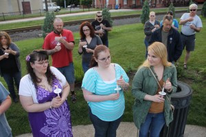Candlelit Vigil for Angie, Angela Steigerwalt, Depot Square Park, Tamaqua, 6-14-2014 (366)