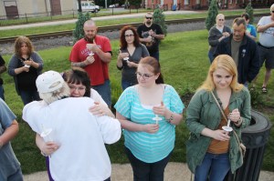 Candlelit Vigil for Angie, Angela Steigerwalt, Depot Square Park, Tamaqua, 6-14-2014 (373)