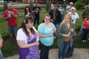 Candlelit Vigil for Angie, Angela Steigerwalt, Depot Square Park, Tamaqua, 6-14-2014 (378)