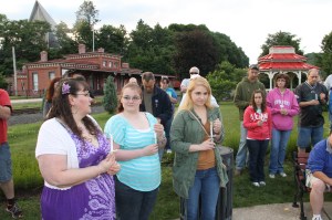 Candlelit Vigil for Angie, Angela Steigerwalt, Depot Square Park, Tamaqua, 6-14-2014 (379)