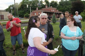Candlelit Vigil for Angie, Angela Steigerwalt, Depot Square Park, Tamaqua, 6-14-2014 (397)