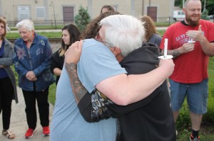 Candlelit Vigil for Angie, Angela Steigerwalt, Depot Square Park, Tamaqua, 6-14-2014 (400)