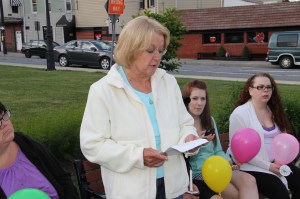 Candlelit Vigil for Angie, Angela Steigerwalt, Depot Square Park, Tamaqua, 6-14-2014 (49)