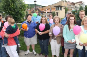 Candlelit Vigil for Angie, Angela Steigerwalt, Depot Square Park, Tamaqua, 6-14-2014 (6)