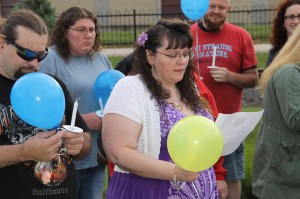 Candlelit Vigil for Angie, Angela Steigerwalt, Depot Square Park, Tamaqua, 6-14-2014 (68)