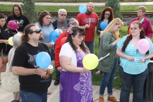 Candlelit Vigil for Angie, Angela Steigerwalt, Depot Square Park, Tamaqua, 6-14-2014 (70)