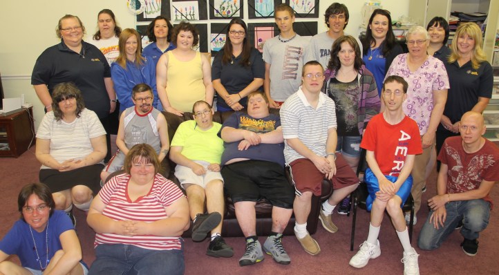 Exercising with Access Services, LIFE Program, Schuylkill Avenue, Tamaqua, 5-27-2014 (10)