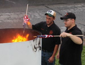 Flag Retirement via Coaldale American Legion, Fire Company, Coaldale, 6-13-2014 (7)