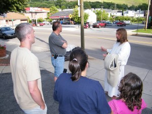 James, The Jesus Guy, visits Tamaqua, June 24, 2009 (11)