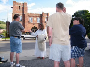 James, The Jesus Guy, visits Tamaqua, June 24, 2009 (12)
