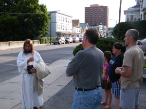 James, The Jesus Guy, visits Tamaqua, June 24, 2009 (22)