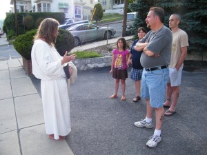 James, The Jesus Guy, visits Tamaqua, June 24, 2009 (4)