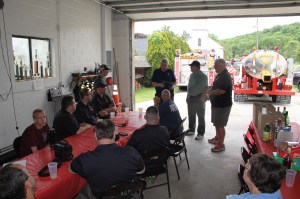 Middleport Fire Dept in NY visits Middleport Fire Company in Middleport, 6-6-2014 (2)