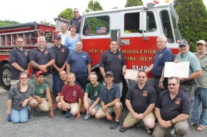 Middleport Fire Dept in NY visits Middleport Fire Company in Middleport, 6-6-2014 (34)
