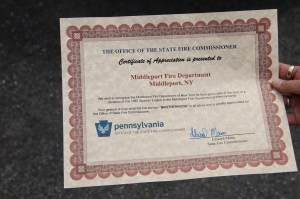 Middleport Fire Dept in NY visits Middleport Fire Company in Middleport, 6-6-2014 (47)