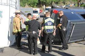 Overturned Camper, SUV, Bottom of Hometown Hill, SR309, Tamaqua, 6-18-2014 (17)
