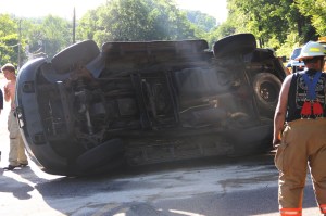 Overturned Camper, SUV, Bottom of Hometown Hill, SR309, Tamaqua, 6-18-2014 (24)