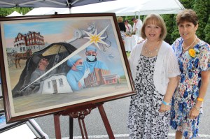 Painting, Black Diamond Party, benefits St. Luke's of Coaldale, Packer Mansion, Jim Thorpe, 5-31-2014 (3)