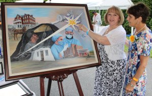 Painting, Black Diamond Party, benefits St. Luke's of Coaldale, Packer Mansion, Jim Thorpe, 5-31-2014 (4)