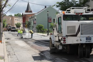 Road Repairs, Work, PennDOT, Mauch Chunk Street, SR309, Tamaqua, 6-26-2014 (313)
