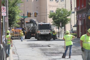 Road Repairs, Work, PennDOT, Mauch Chunk Street, SR309, Tamaqua, 6-26-2014 (321)
