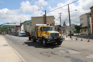 Road Repairs, Work, PennDOT, Mauch Chunk Street, SR309, Tamaqua, 6-26-2014 (331)