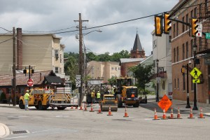 Road Repairs, Work, PennDOT, Mauch Chunk Street, SR309, Tamaqua, 6-26-2014 (402)