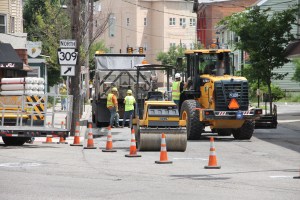 Road Repairs, Work, PennDOT, Mauch Chunk Street, SR309, Tamaqua, 6-26-2014 (403)
