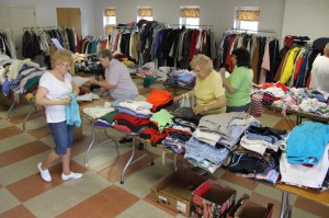 Rummage Sale, Volunteers, Trinity UCC, Tamaqua, 6-3-2014 (21)