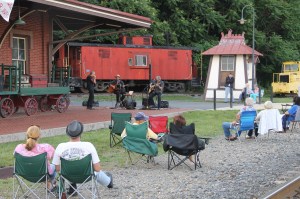 Steve Brosky and Jimmy Meyer perform, Chamber Summer Concert Series, Train Station, Tamaqua (1)