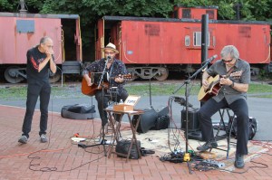 Steve Brosky and Jimmy Meyer perform, Chamber Summer Concert Series, Train Station, Tamaqua (10)