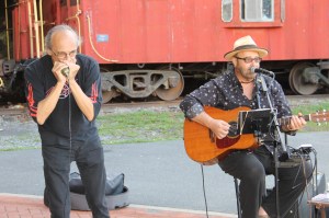 Steve Brosky and Jimmy Meyer perform, Chamber Summer Concert Series, Train Station, Tamaqua (8)