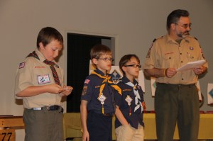 Tamaqua Boy Scout Ceremony, Blue and Gold Banquet, St. John's UCC, Tamaqua, 5-31-2014 (11)