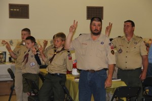 Tamaqua Boy Scout Ceremony, Blue and Gold Banquet, St. John's UCC, Tamaqua, 5-31-2014 (15)