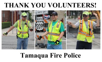 Tamaqua Fire Police, Road Repairs, Work, PennDOT, Mauch Chunk Street, SR309, Tamaqua (3) - COMBINED