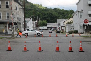 Traffic Backed Up, PennDOT Road Repairs, North Railroad Street, SR309, Tamaqua, 6-27-2014 (14)