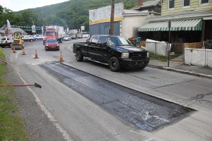 Traffic Backed Up, PennDOT Road Repairs, North Railroad Street, SR309, Tamaqua, 6-27-2014 (27)