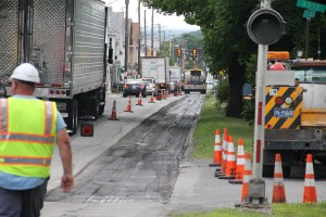 Traffic Backed Up, PennDOT Road Repairs, North Railroad Street, SR309, Tamaqua, 6-27-2014 (28)