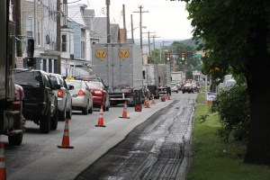 Traffic Backed Up, PennDOT Road Repairs, North Railroad Street, SR309, Tamaqua, 6-27-2014 (31)