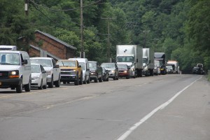 Traffic Backed Up, PennDOT Road Repairs, North Railroad Street, SR309, Tamaqua, 6-27-2014 (8)