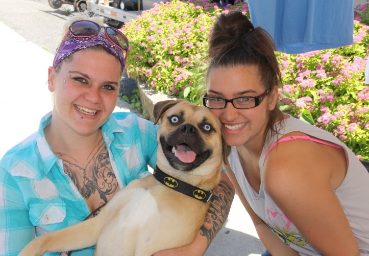 Two Girls and a Dog, Summerfest, Tamaqua, 6-15-2014