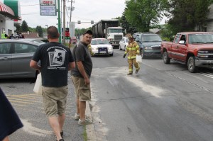 Two Vehicle Accident, near Rita's Italian Ice, SR309, Hometown, 6-3-2014 (1)