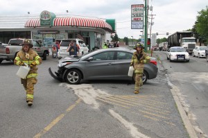 Two Vehicle Accident, near Rita's Italian Ice, SR309, Hometown, 6-3-2014 (3)