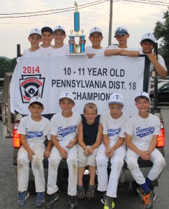 10-11 Year Old PA Dist 18 Champs, Parade, Little League, Tamaqua, 7-13-2014 (1)