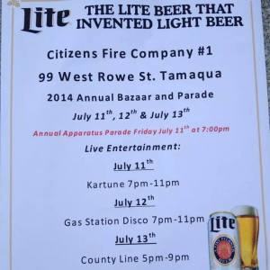 7-11-2014, Block Party, Bazaar, Citizens Fire Company, Tamaqua (2)