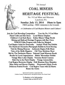 7-13-2014, Coal Miners Heritage Festival, No. 9 Mine & Museum, Lansford