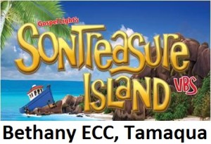 7-21-2014, Sontreasure Island, Vacation Bible School, Bethany ECC, Tamaqua