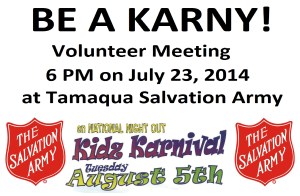 7-23-2014, Kidz Karnival, Kids Carnival, for Salvation Army, North Railroad Street, Tamaqua