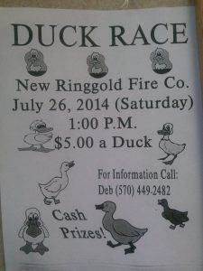 7-26-2014, Duck Race, New Ringgold Fire Company, New Ringgold