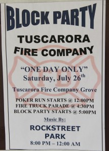 7-26-2014, Tuscarora Fire Company Block Party, Tuscarora